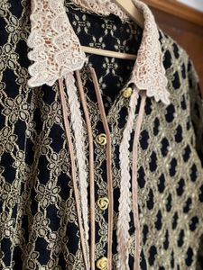 Vintage Lace Trimmed Shirt