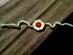 Handmade Crochet Rakhi Bracelet