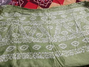 Green saree with blouse
