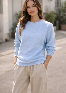 Ice  Blue Knit Sweater