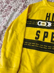 Boy's Yellow "High Speed" Graphic T-Shirt