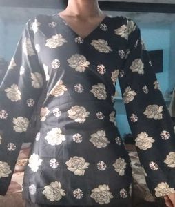 Floral Print Saree Blouse