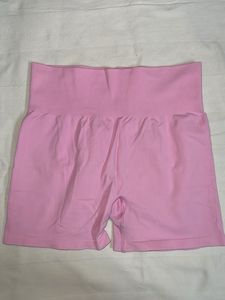 H&amp;M Pink Seamless High Waisted shorts