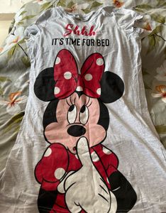 Cute Minnie Mouse "Shhh" Nightgown