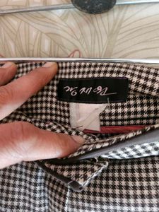 Imported Checked Woollen Trouser