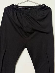 Wool Black Leggings