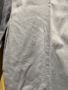 Elegant Grey Long-Sleeve Button-Up Shirt