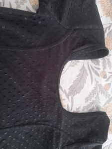 Elegant Black Blouse,stretchable necklace