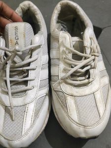 Branded White Sports Shoes For Mens
