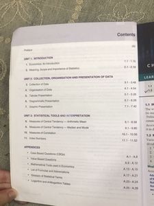 Statistics For Economics Class XI Book