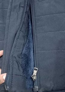 Navy Quilted Jacket