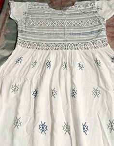 White Printed Kurta