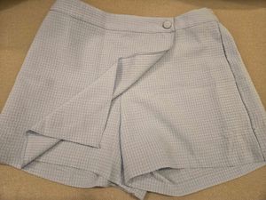 Light Blue Textured Skirt