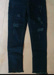 Distressed Dark Wash Jeans