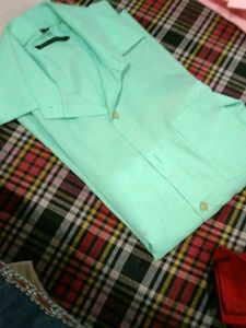 Men's Mint Green Casual Shirt