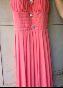 Elegant Coral Dress