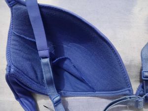 Chic Blue Push-Up Bra