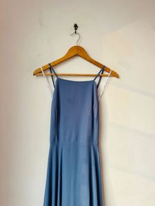 Lulu's Mythical Kind of Love Slate Blue Maxi Dress