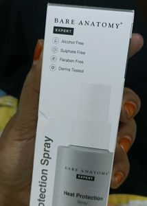 Bare anatomy heat protecting spray