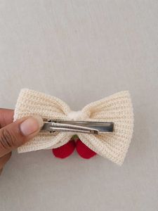 Cute Cherry Bow Hair Clip