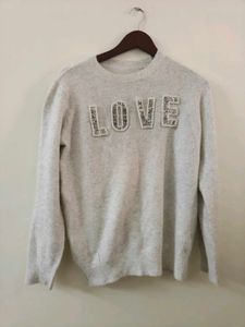 LOVE Embellished Sweater
