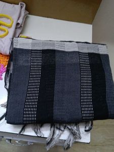 Striped black dupatta