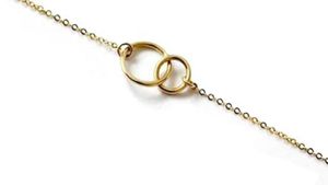 Dainty Interlocking Circles Bracelet