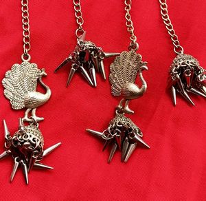Oxidise Peacock Jhumka