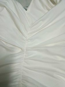 White Off-Shoulder Ruffle Top