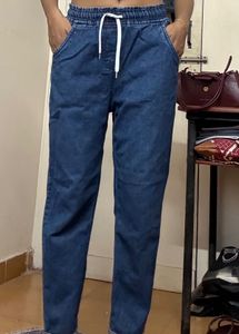 Blue Denim Jogger Jeans