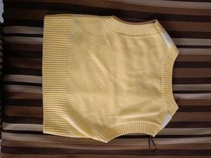Divided Yellow Argyle Sweater Vest