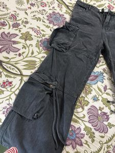 Gray Cargo Jeans