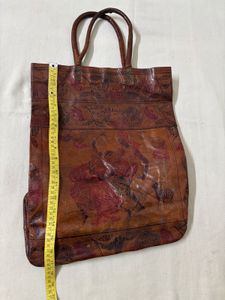 Ethnic Hand Embossed Vintage Leather Bag