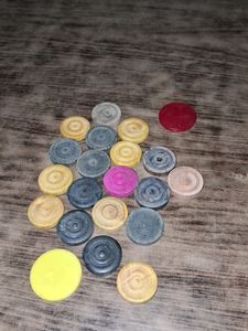 Vintage Checkers Game Pieces