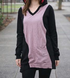 Unique Hoodie with V-Neck Design