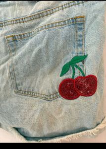 Light Wash Denim Shorts