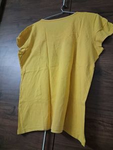 Yellow Graphic Print T-Shirt