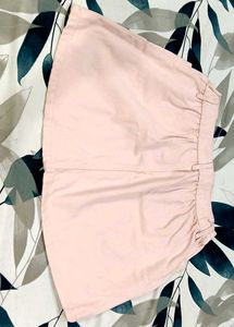 Women's Light Pink Denim Skirt
