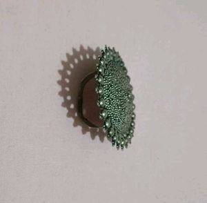 Intricate Oxidized Silver Ring