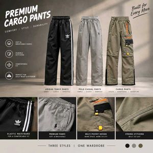 3 combo Men's Activewear Pants Bundle