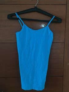 Blue Spaghetti Strap Camisole Top