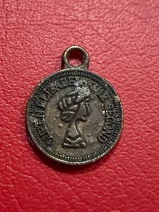 Queen Elizabeth fantasy medal small miniature size