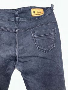 Stylish Distressed Black Jeans