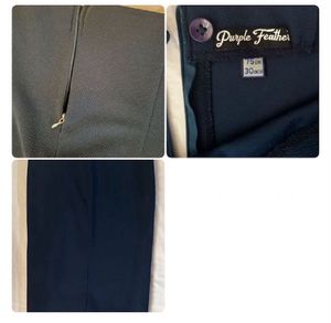 Classic Navy Blue Pencil Skirt