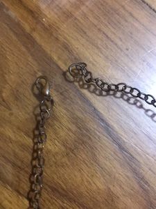 Pearl Drop Oxidised Necklace