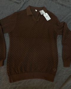 with tag men’s heavy knit sweater