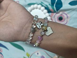 Cute Panda &amp; Pastel Beaded Bracelets Set
