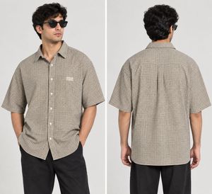 Combo offer Men’s  Plaid Short Sleeve Shirt + Gas