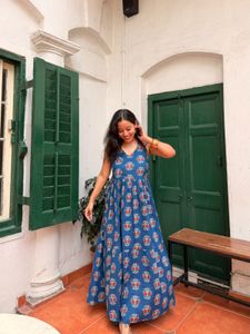 Bohemian Print Maxi Dress