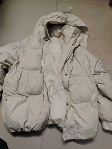 Beige Puffer Jacket